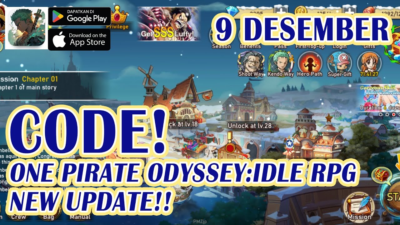 One Pirate Odyssey Idle RPG & All 25 Codes  25 Giftcodes One Odyssey Idle  RPG - How to Redeem Code : r/GameplayGiftcode