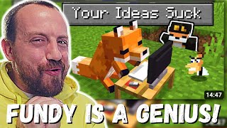 FUNDY IS A GENIUS! Fundy So I Made Your RIDICULOUS Minecraft Ideas... (FIRST REACTION!)