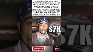 2Pac Died With Only $7K in His Bank Account – How Does a Legend Go Broke? 😲💔#2Pac #Tupac #DeathRow