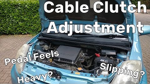 Cable Clutch Adjustment - High Clutch, Slipping Gear Changes