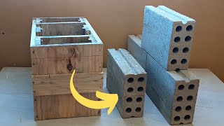 How To Make Cement Brick Wood Shape