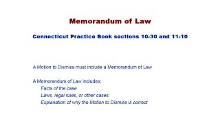 Law Libraries SelfRepresented Parties Informational Series: Motion to Dismiss