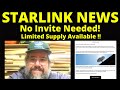 Starlink news – no invite needed – limited supply! Update January 20, 2021