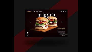 Burger Landing Page UI Design | HTML, CSS and bootstrap part [2/3]