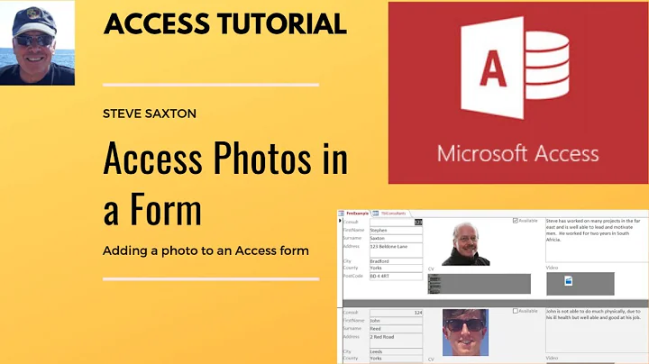 Adding photos in an Microsoft Access Form