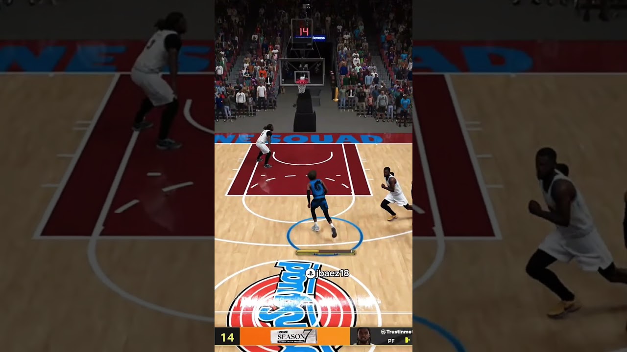 a crazy put back contact dunk 