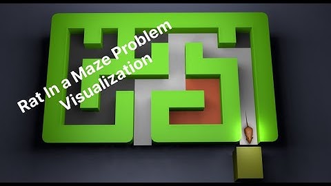 Rat in a maze problem visualization