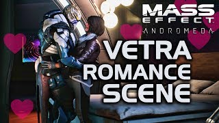 Mass Effect Andromeda - Vetra Romance Scene (No Hug Interrupt & Alternate Dialogue)