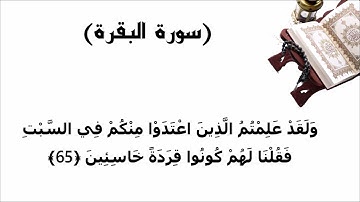 سورة البقرة الاية 65