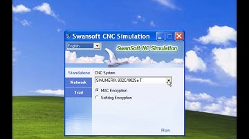 SSCNC Starting the SSCNC software