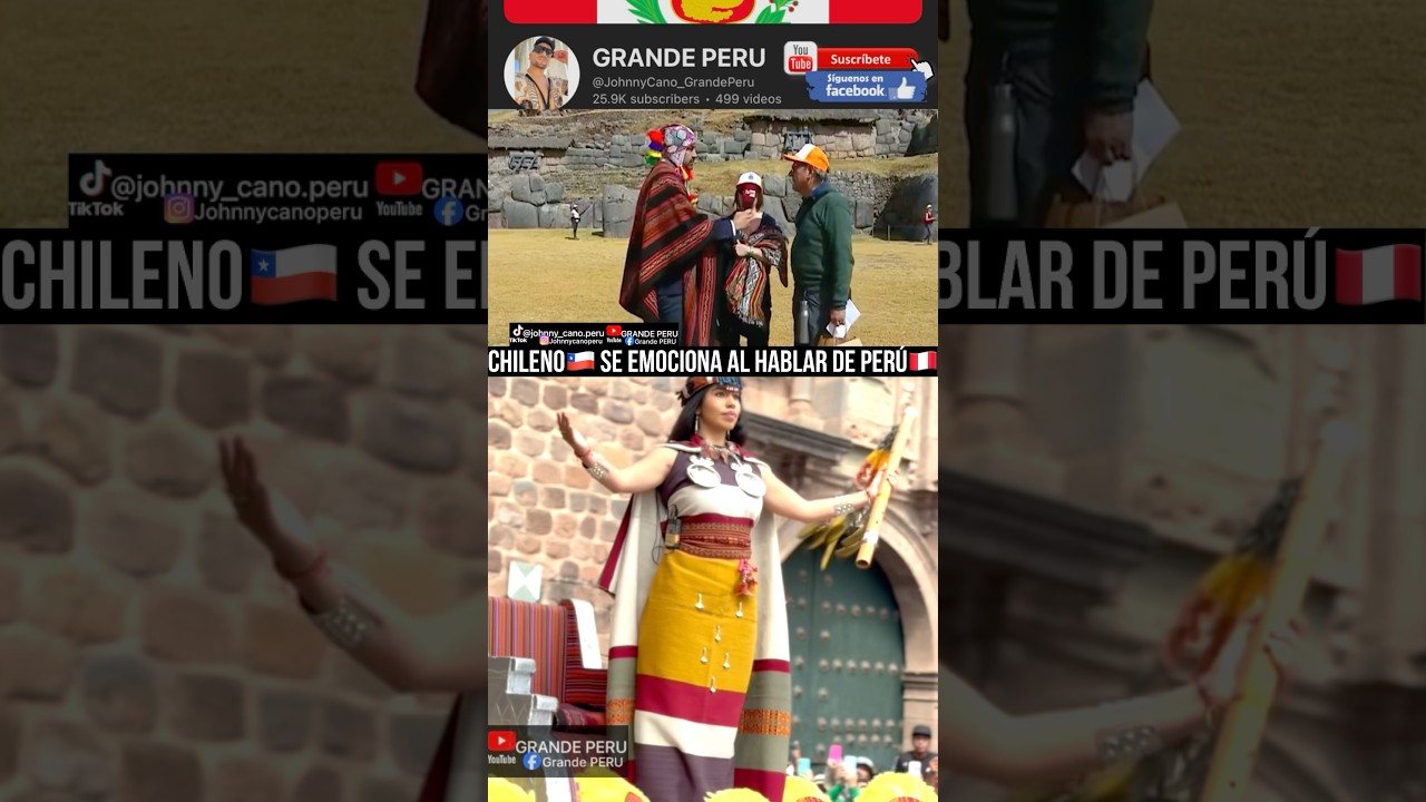 Chileno llora al hablar del Perú