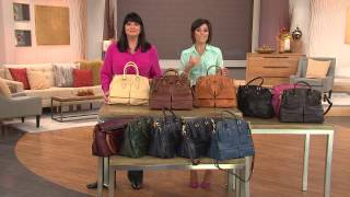 Dooney & Bourke Florentine Leather Clayton Satchel with Amy Stran