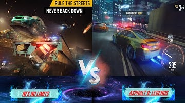 NFS No Limits VS Asphalt 9 : Complete High Graphics Comparison! || AIM HIGH