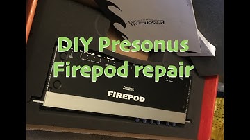 Simple Presonus Firepod audio interface repair for common issues