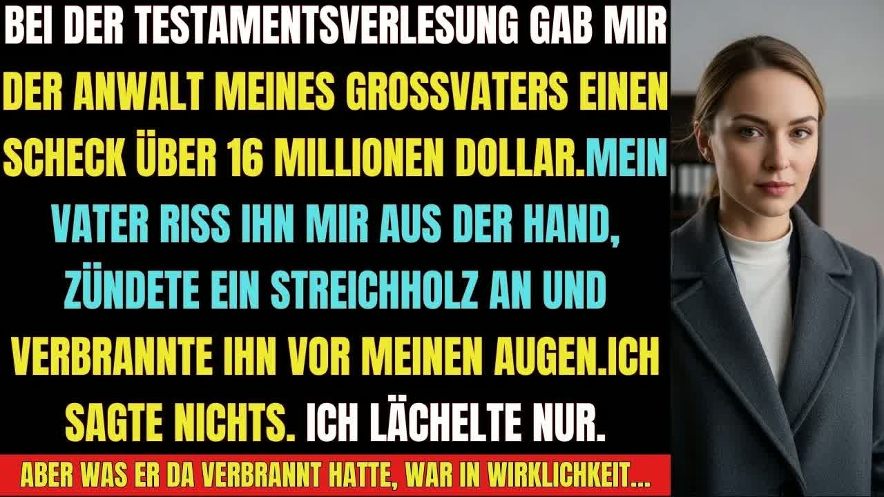 👉 „Mein Vater verbrannte meinen 16 Millionen Dollar Scheck – doch er ahnte nichts “