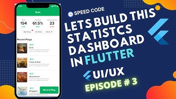 Flutter Statistics Dashboard UI | Flutter UI Episode # 3