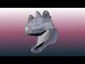 Modeling A Ceratosaurus Head