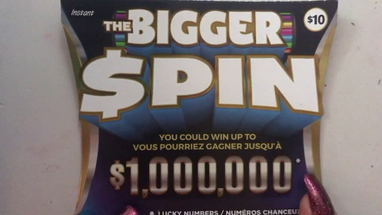 NEW!!! THE BIGGER SPIN, OLG, Scratch ticket, Ontario lottery and gaming