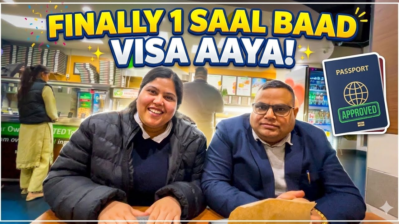 |Finally पापा का वीज़ा आ ही गया 🎉 ||पूरी फैमिली गई पिज़्ज़ा पार्टी करने 🍕|