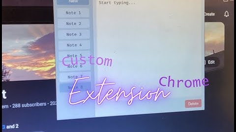 How to make your own custom chrome extension