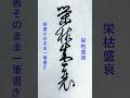 書道ミニ講座：一筆で書く「栄枯盛衰」🖌️美しい連続筆法の展示#calligraphy #shodo #書道 #草書 #一筆書き #筆使い #書法