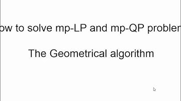The Geometrical algorithm for mp-LP and mp-QP problems