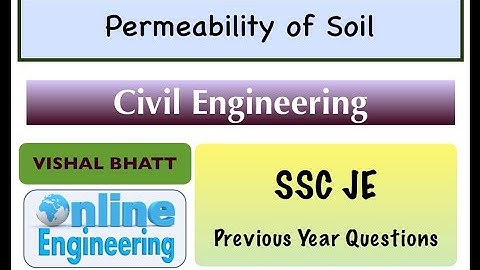 4. Permeability of Soil | SSC JE Questions | Soil Mechanics | Vishal Sir