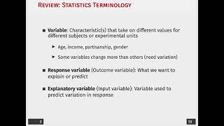 Week 1, Lecture 2, Part 2: Stats Terms
