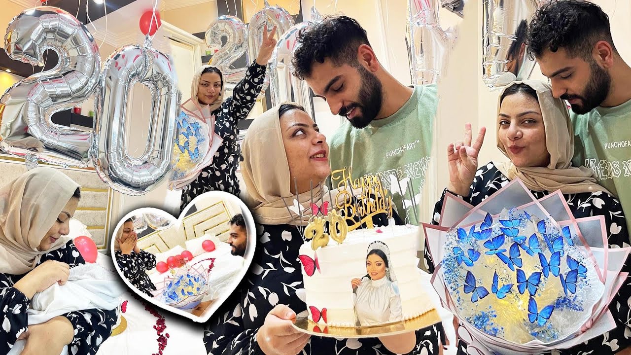 عملتلها اكبر مفاجئه في عيد ميلادها ال 20💙🎉رد فعلها صدمه😳مؤثر جدا 🥺♥️♥️