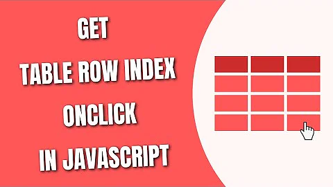 Get Table Row Index onclick in JavaScript [HowToCodeSchool.com]