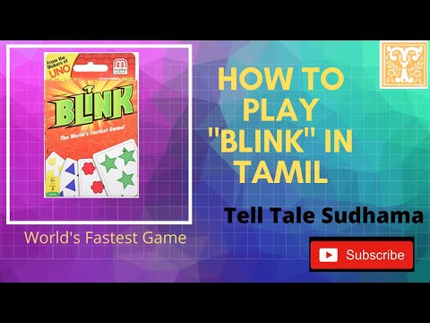 How to play Blink Card game| Tamil | Worlds Fastest Game|time pass #telltalesudhama