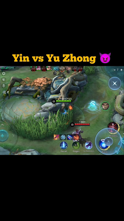 Yin vs Yu Zhong 😈 #shorts #mlbb #mobilelegends