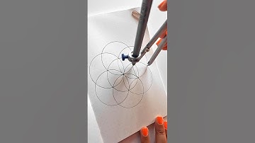 Flower of life mandala drawing #mandalaartforbeginners #mandala #arttherapy