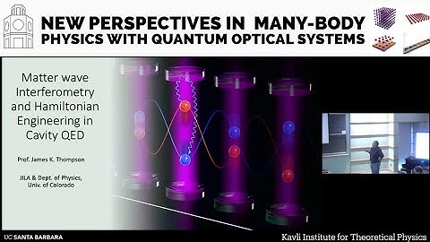 Matter wave Interferometry and Hamiltonian Engineering in Cavity QED ▸ James Thompson (CU Boulder)