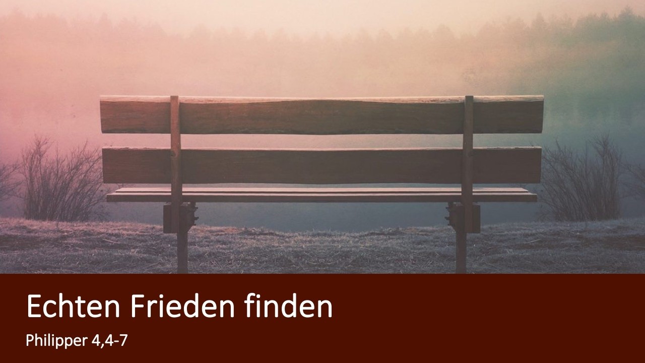 Predigt: "Echten Frieden finden" // Eduard Steinbach