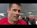 Jamie Carragher after winning the Champions League with Liverpool