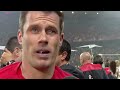 Jamie Carragher after winning the Champions League with Liverpool