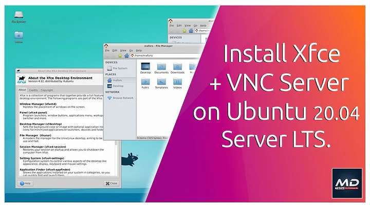 How to Install Xfce Desktop and VNC server on Ubuntu server 20.04 LTS