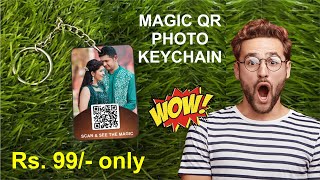 Surprise your loved ones with this personalized Magic QR Photo Keychain | Order Now : 7749909093