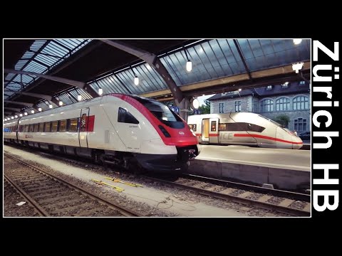 Spaziergang entlang des Perron 14/15 beim Hauptbahnhof Zürich, Stadt Zürich, Schweiz 2022