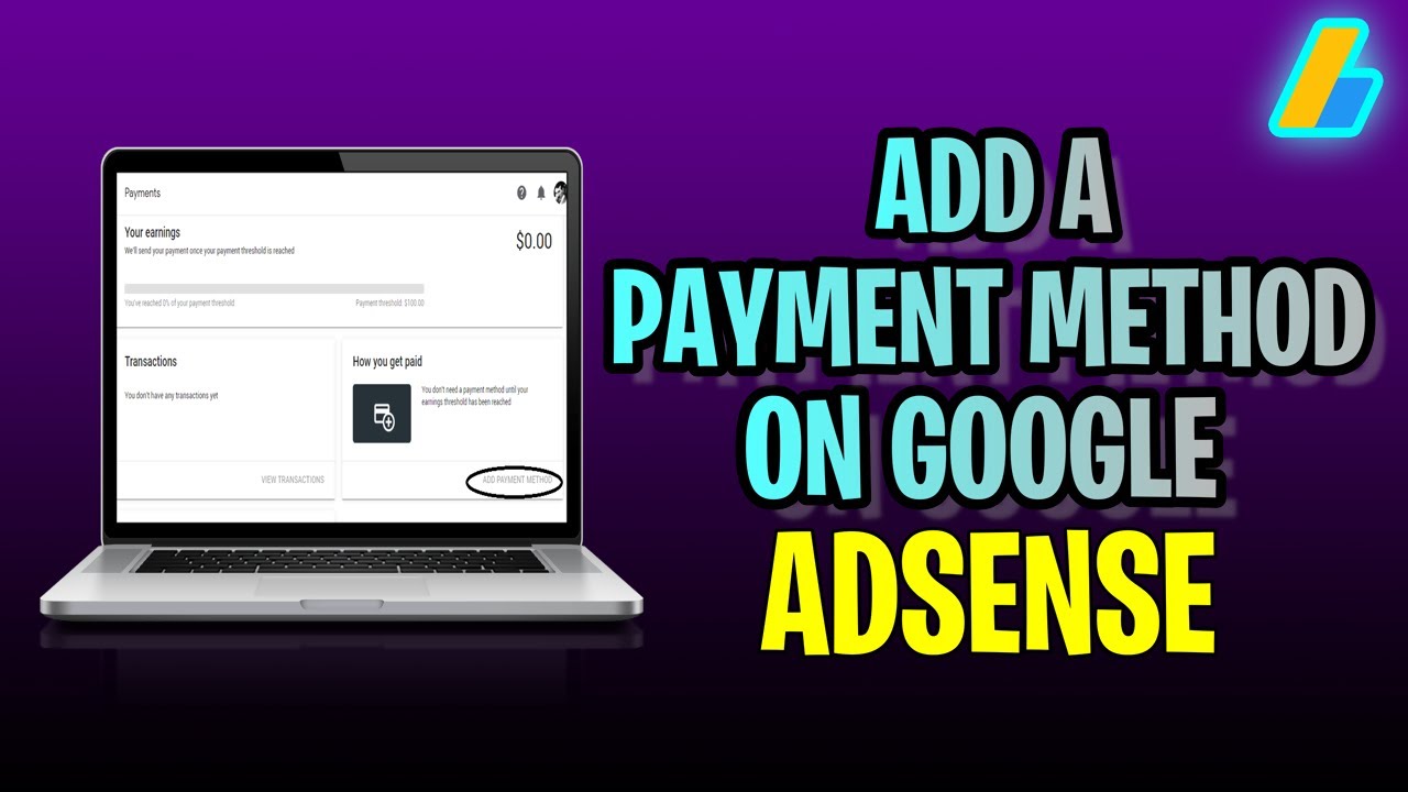 How To ADD A Payment Method On Google Adsense (2023 Update!) - YouTube