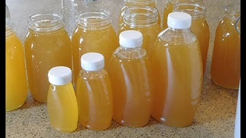 Extracting and bottling the honey harvest
