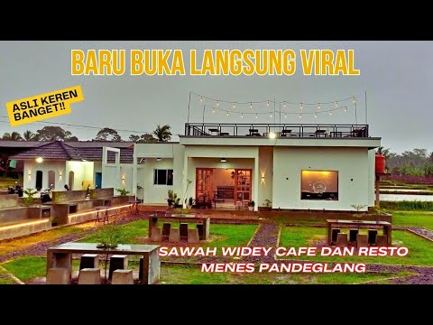 Langsung Viral Wisata Baru Di Menes Pandeglang, Sawah Widey Cafe Dan Resto