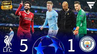 Salah humiliates Guardiola in a resounding scandal 🥶👑 — Liverpool 5-1 Man City — UCL 2018 • FHD