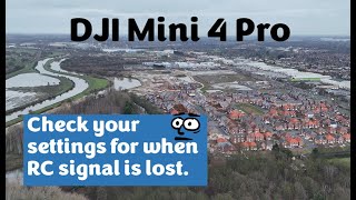 😳 DJI mini 4 Pro - when RC signal is lost  😳