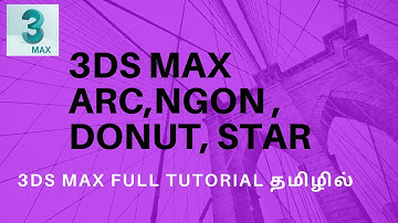 3dsmax spline basic tutorial || Tamil || Smt || part -2