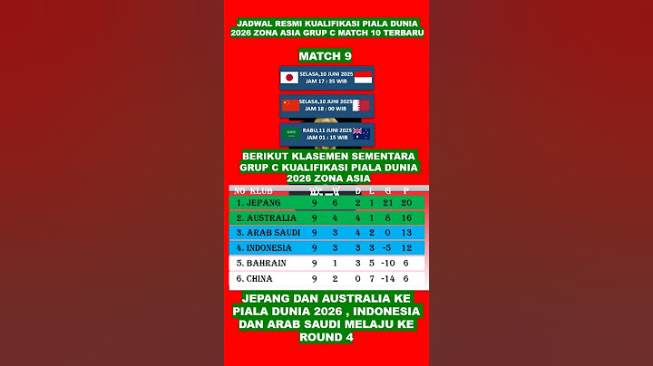 Jadwal JEPANG vs INDONESIA Kualifikasi Piala Dunia 2026 Grup C Terbaru #peluangtimnasindonesia #fyp