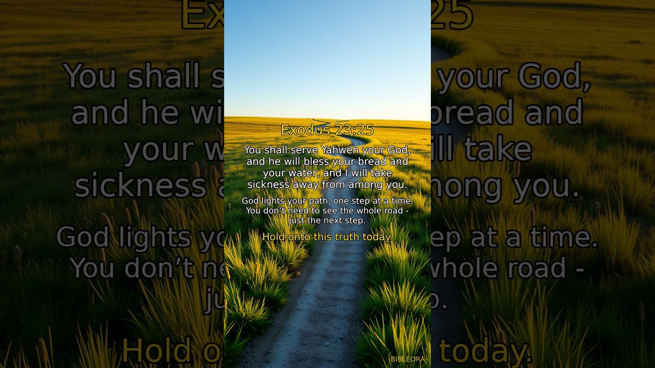 📖 HOLY BIBLE: Divine Guidance | Exodus 23:25 #shorts