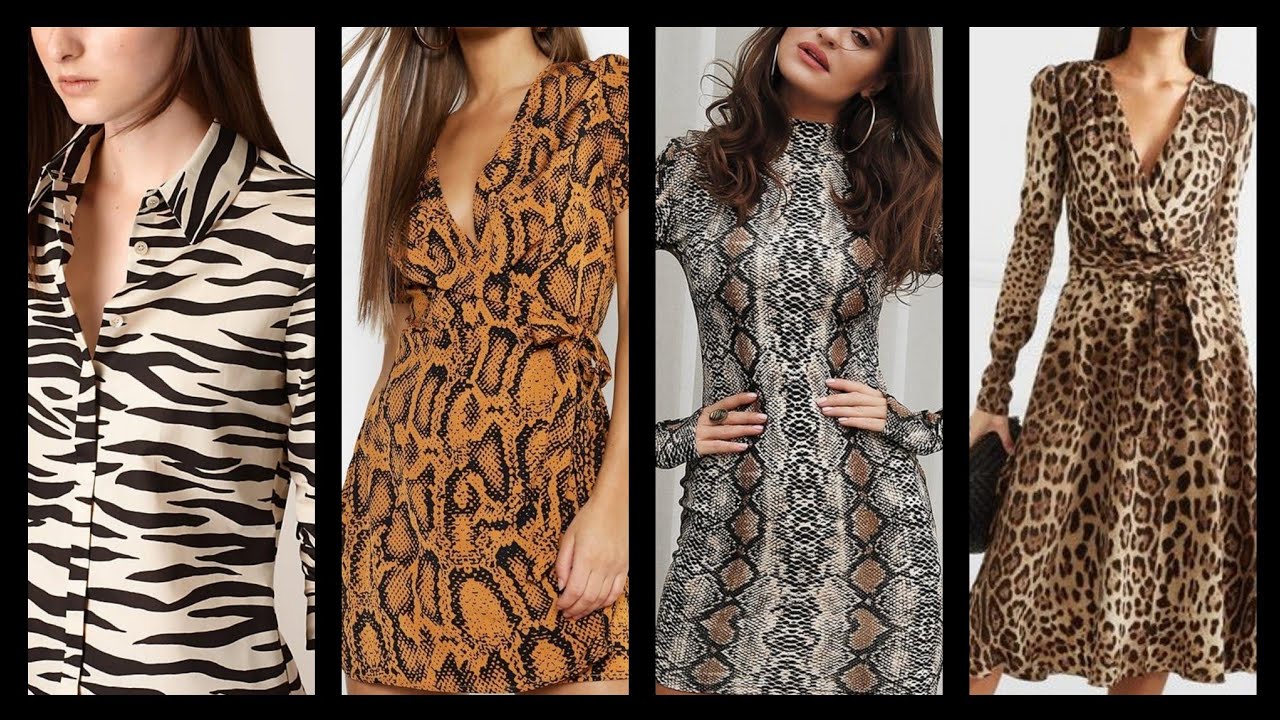 casual wear womens tops Animal print blouses dresses collection - YouTube