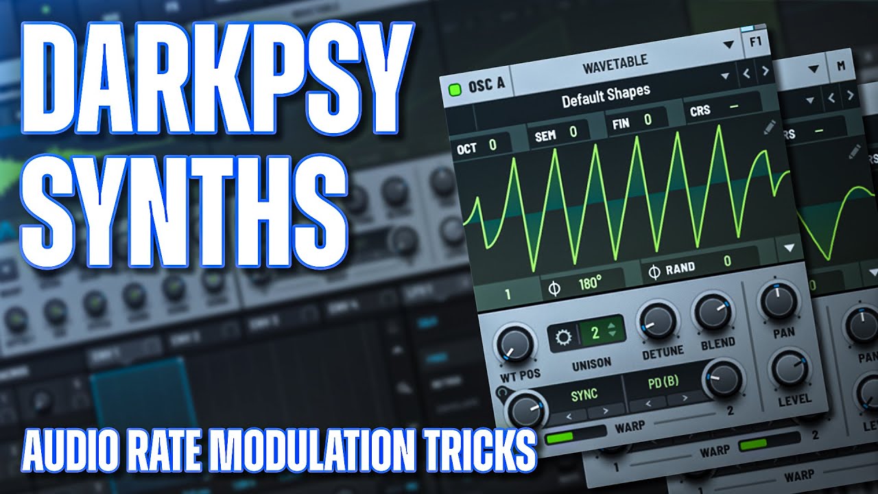 Darkpsy Synths using Audio Rate Modulation in Serum 2!!!